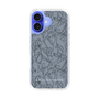 Slim Protection Case［ LAGUNAMOON - FlowerPattern - Dark blue ］