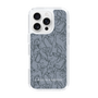 Slim Protection Case［ LAGUNAMOON - FlowerPattern - Dark blue ］