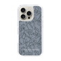 Slim Protection Case［ LAGUNAMOON - FlowerPattern - Dark blue ］