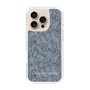 Slim Protection Case［ LAGUNAMOON - FlowerPattern - Dark blue ］