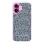 Slim Protection Case［ LAGUNAMOON - FlowerPattern - Dark blue ］