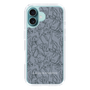 Slim Protection Case［ LAGUNAMOON - FlowerPattern - Dark blue ］