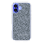 Slim Protection Case［ LAGUNAMOON - FlowerPattern - Dark blue ］