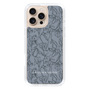 Slim Protection Case［ LAGUNAMOON - FlowerPattern - Dark blue ］