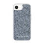 Slim Protection Case［ LAGUNAMOON - FlowerPattern - Dark blue ］