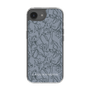 Slim Protection Case［ LAGUNAMOON - FlowerPattern - Dark blue ］