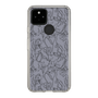 Slim Protection Case［ LAGUNAMOON - FlowerPattern - Dark blue ］