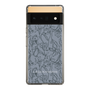 Slim Protection Case［ LAGUNAMOON - FlowerPattern - Dark blue ］