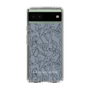 Slim Protection Case［ LAGUNAMOON - FlowerPattern - Dark blue ］