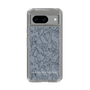 Slim Protection Case［ LAGUNAMOON - FlowerPattern - Dark blue ］