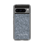 Slim Protection Case［ LAGUNAMOON - FlowerPattern - Dark blue ］