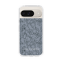 Slim Protection Case［ LAGUNAMOON - FlowerPattern - Dark blue ］