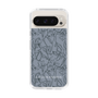 Slim Protection Case［ LAGUNAMOON - FlowerPattern - Dark blue ］