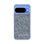 Slim Protection Case［ LAGUNAMOON - FlowerPattern - Dark blue ］