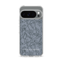 Slim Protection Case［ LAGUNAMOON - FlowerPattern - Dark blue ］