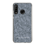 Slim Protection Case［ LAGUNAMOON - FlowerPattern - Dark blue ］