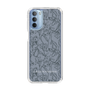Slim Protection Case［ LAGUNAMOON - FlowerPattern - Dark blue ］