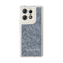 Slim Protection Case［ LAGUNAMOON - FlowerPattern - Dark blue ］