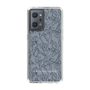 Slim Protection Case［ LAGUNAMOON - FlowerPattern - Dark blue ］