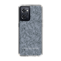 Slim Protection Case［ LAGUNAMOON - FlowerPattern - Dark blue ］
