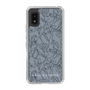 Slim Protection Case［ LAGUNAMOON - FlowerPattern - Dark blue ］