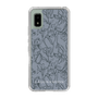 Slim Protection Case［ LAGUNAMOON - FlowerPattern - Dark blue ］