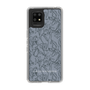 Slim Protection Case［ LAGUNAMOON - FlowerPattern - Dark blue ］