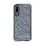 Slim Protection Case［ LAGUNAMOON - FlowerPattern - Dark blue ］