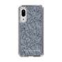 Slim Protection Case［ LAGUNAMOON - FlowerPattern - Dark blue ］