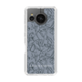 Slim Protection Case［ LAGUNAMOON - FlowerPattern - Dark blue ］
