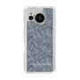Slim Protection Case［ LAGUNAMOON - FlowerPattern - Dark blue ］