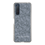 Slim Protection Case［ LAGUNAMOON - FlowerPattern - Dark blue ］