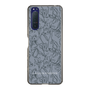 Slim Protection Case［ LAGUNAMOON - FlowerPattern - Dark blue ］