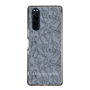 Slim Protection Case［ LAGUNAMOON - FlowerPattern - Dark blue ］