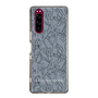 Slim Protection Case［ LAGUNAMOON - FlowerPattern - Dark blue ］