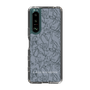 Slim Protection Case［ LAGUNAMOON - FlowerPattern - Dark blue ］