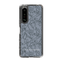Slim Protection Case［ LAGUNAMOON - FlowerPattern - Dark blue ］