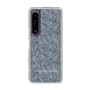 Slim Protection Case［ LAGUNAMOON - FlowerPattern - Dark blue ］