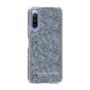 Slim Protection Case［ LAGUNAMOON - FlowerPattern - Dark blue ］