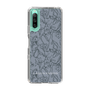 Slim Protection Case［ LAGUNAMOON - FlowerPattern - Dark blue ］