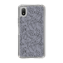 Slim Protection Case［ LAGUNAMOON - FlowerPattern - Dark blue ］
