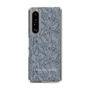 Slim Protection Case［ LAGUNAMOON - FlowerPattern - Dark blue ］