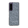 Slim Protection Case［ LAGUNAMOON - FlowerPattern - Dark blue ］
