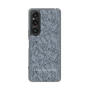 Slim Protection Case［ LAGUNAMOON - FlowerPattern - Dark blue ］