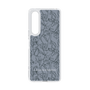 Slim Protection Case［ LAGUNAMOON - FlowerPattern - Dark blue ］