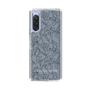 Slim Protection Case［ LAGUNAMOON - FlowerPattern - Dark blue ］