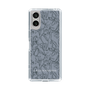 Slim Protection Case［ LAGUNAMOON - FlowerPattern - Dark blue ］