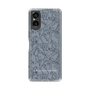 Slim Protection Case［ LAGUNAMOON - FlowerPattern - Dark blue ］