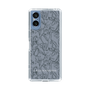 Slim Protection Case［ LAGUNAMOON - FlowerPattern - Dark blue ］