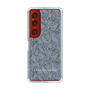 Slim Protection Case［ LAGUNAMOON - FlowerPattern - Dark blue ］